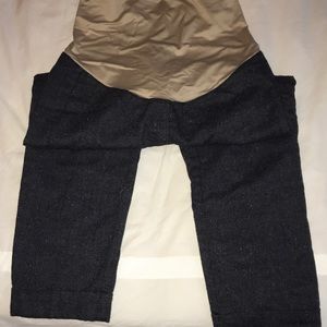 Maternity Gray Tweed Cropped pants